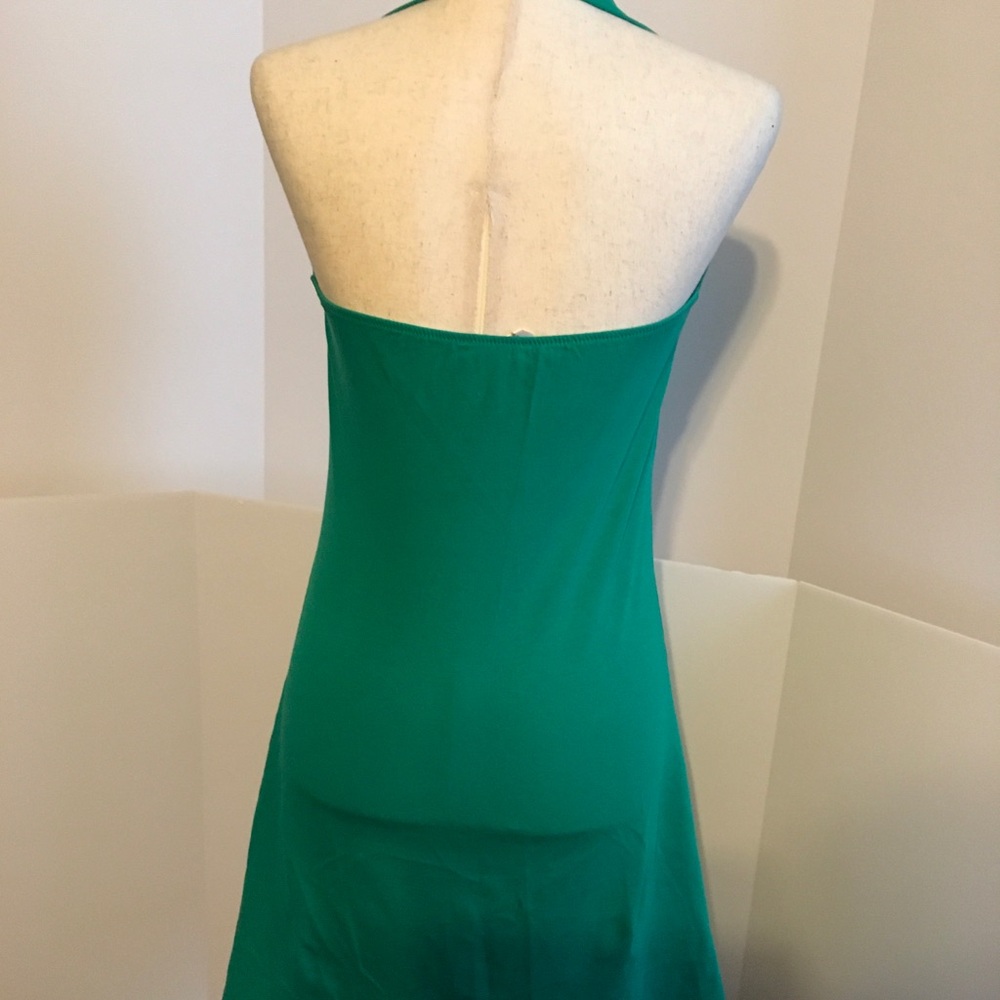 Venus Green Racerback Tank Dress - Picture 2 of 3